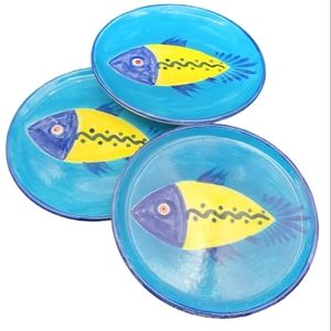 Mexican Pottery Fish Plates